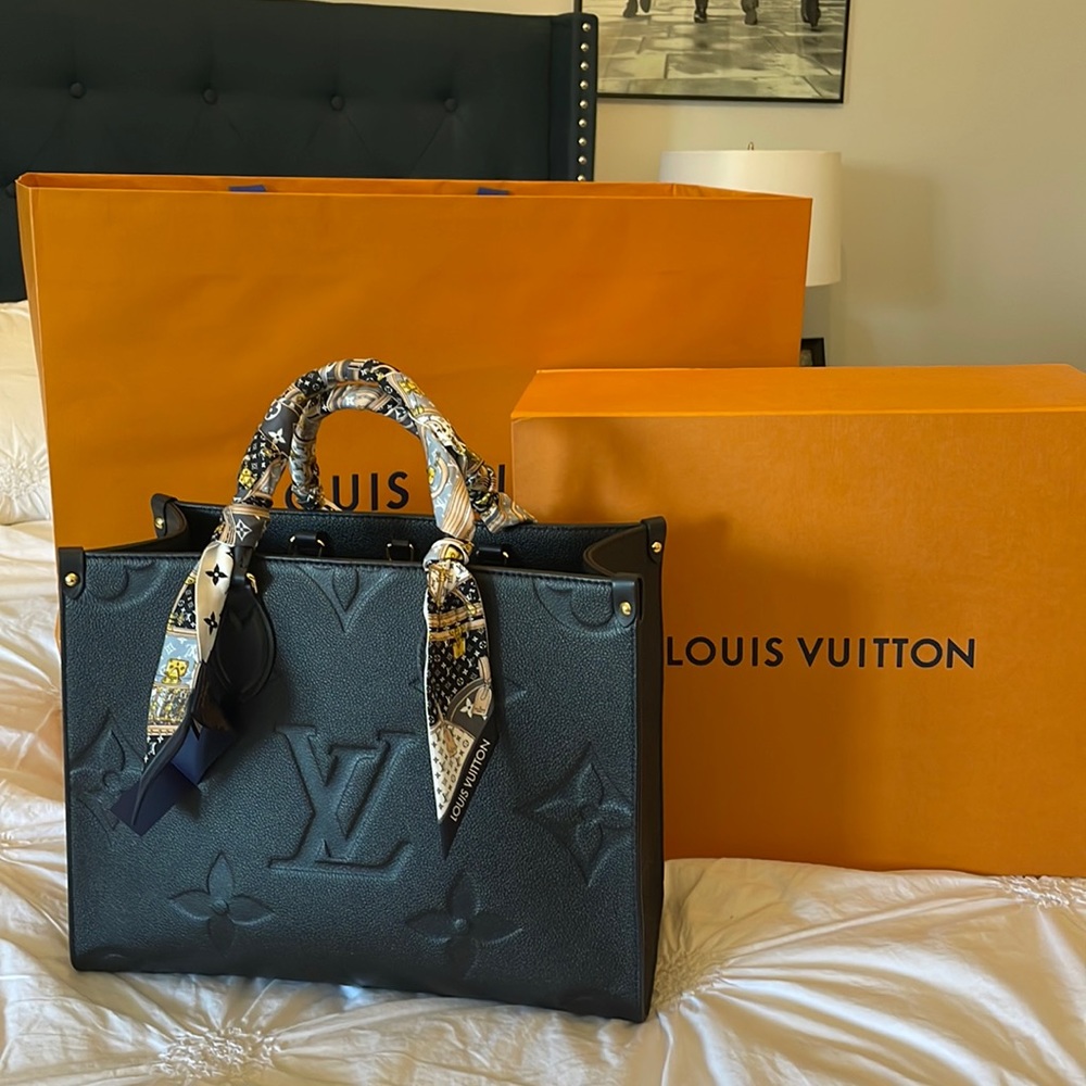 Louis Vuitton On-The-Go MM Black Empreinte Leather
